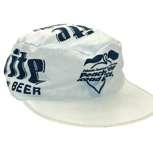 Vintage Atlanta Peachtree Road Race Flat Bill Racing Hat Baseball Cap Snapback